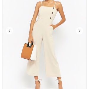 Wide leg culotte jumpsuit